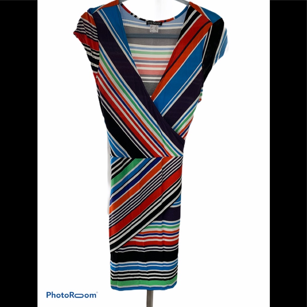 VENUS striped dress multi color.